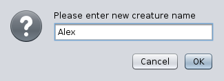 rename organism prompt