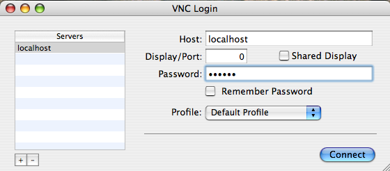 Chicken of VNC Login